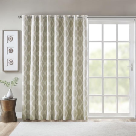 Sun Smart Taupe 100 Percent Polyester Blackout Printed Window Panel SS40-0113